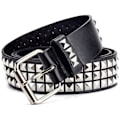 Pikkukuva 2 / 5: Nahkan piikkivyö, metalli punk rock niitti vyö kirkkailla pyramidin muotoisilla niiteillä naisille ja miehille