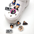 Miniatyrbillede 2 af 5: 10 stk. 3D Clog-Sandaler Pynt (The Office), Sko Charms, Sød