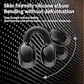 Miniatyrbilde 4 av 5: Bluetooth headset oppgradert versjon klips øre stereo ekstern lyd skader ikke øret business sportsmodeller løpevolum (Hvit)