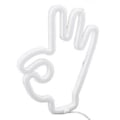 Miniatyrbilde 5 av 5: Håndfinger Neonlys OK Formet LED Neonskilt Batteri USB og Batteridrevet Veggdekorlys for Hjem Soverom