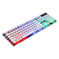 Miniatyrbild 2 av 5: GTX300 Mekaniskt Gamingtangentbord RGB Bakgrundsbelyst Dator Tangentbord (punk vit 2)