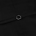 Miniatyrbillede 4 af 4: Allthemen Herre Business Formel Ensfarvet Revers Dobbeltradet Slim Vest (M Sort)