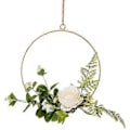 Miniatyrbild 1 av 5: Elegant Eukalyptusblad Krans, Samma Som Äkta Blomestetik för Inomhus- och Utomhusdekoration, Metallhängande Blomsterbåge Säkerställer Hållbarhet, Idealisk för