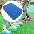 Miniatyrbilde 5 av 5: Balanse Tråkkestein Sensorisk Sklisikker EVA Materiale Sensorisk Leker Hinderløype Yoga Blokker for Barn Småbarn Alder 3+ (mørk blå)