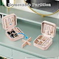 Miniatyrbilde 5 av 5: Reise Mini Smykkeskrin Liten Reise Smykkeorganisator Bærbar Smykkeskrin Reise Mini Organiser Gaver - Rød