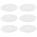 Miniatyrbillede 1 af 3: 6 stk. Runde Melamin Tallerken Brudsikre Middagstallerkener Appetizer Tallerkener Salatfad