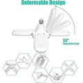 Miniatyrbillede 2 af 5: LED Garagebelysning, Eleganted 60W 6000LM E27 Led Butiksbelysning, Deformerbar LED Loftslampe Pærer 60 Watt Arbejdslampe 6000K til Værksted Enf