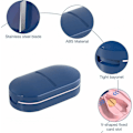 Miniatyrbild 3 av 5: 2-pack tablettdelare, 2-i-1 pillerdelare, bärbar tablettdelare,
