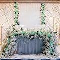 Miniatyrbilde 2 av 4: Blomsterskum Garland Blomsterblokker Blomsterarrangement Rekvisita for Hjem Bryllup Hage