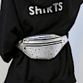 Miniatyrbillede 3 af 5: Bum Bag, Unisex City Bum Bag med Holografisk Effekt, Multi-lomme