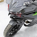Miniatyrbilde 4 av 5: Motorsykkel Frontdekorasjon Nesenebb for NINJA500 500 2024-2025 Downforce Luftavleder, C