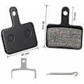 Miniatyrbild 5 av 5: 4 par semi-metallhartsdiskbromsbelägg för Shimano B01s Mt200 M