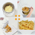 Miniatyrbilde 5 av 5: Friteskurv, Salatsil Kurv Kjøkken Rustfritt Stål Frityr Utvidbar C