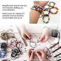 Miniatyrbilde 1 av 4: 100 stk. Sløyfer 55 mm i diameter Minnetråd Armbånd DIY Smykker Armbåndslaging Tilbehør