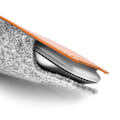 Miniatyrbild 2 av 5: Orange PU Läder Filt Mus Väska Resa Bär Väska Dammskydd Möss Förvaring Väska för Apple Magic Mouse 2 Tillbehör