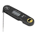 Miniatyrbilde 1 av 5: Mattermometer Sammenleggbar Vanntett Elektrisk Kjøtttermometer Probe Rask Temperaturmåling for Grillmatlaging Svart
