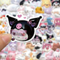 Miniatyrbillede 5 af 5: Stickers - Kawaii - 50 stk. assorterede farver