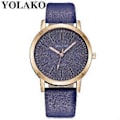 Miniatyrbillede 2 af 2: Dames Casual Quartz Læder Sky Ur Analogt Armbåndsur YK59 - Et Smukt Ur til den Stilfulde Kvinde! G
