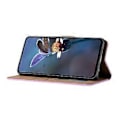 Miniatyrbillede 3 af 5: Til Samsung Galaxy A35 5G Etui PU Læder Wallet Stand Sommerfugl Præget Telefon Cover (Style E)