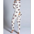 Miniatyrbillede 2 af 5: Butt Flap Lingeri Jumpsuit Kvinder Onesie Pyjamas Bagside Knapper Bodycon Natkjole Voksne Onesies Combinaison Pyjama Femme-yky M A