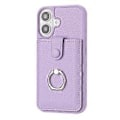 Pikkukuva 2 / 5: iPhone 16 Plus -kotelo, korttipaikat, nahkainen takakansi ja rengaspidike (tyyli B)