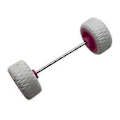 Miniatyrbillede 4 af 5: 4 stk. Modelbil Udskiftningshjul, 1/64 Skala Hjul Dæk til Modelbiler Tilbehør (Hvid Pink)