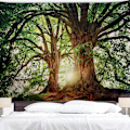 Miniatyrbild 1 av 5: Forest Tapestry Nature Tree Tapestries, Extra Large Oversized Ta