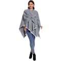 Miniatyrbilde 4 av 5: Elegant sjal med åpen front for kvinner, myk poncho, egnet for vår, høst og vinter