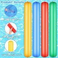 Miniatyrbillede 3 af 5: 4 Stykker 105cm Pool Oppustelig Stav, Oppustelig Pooloverflade, Farverigt PVC Voksen Udendørs Vandlegetøj Sommer Svømmepøl Strand