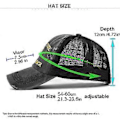 Miniatyrbillede 2 af 5: SZTXJ Yellowstone Dutton Ranch Baseball Cap Justerbar Broderet Kasket (A)