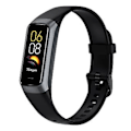 Miniatyrbillede 5 af 5: Fitness Tracker Smartwatch, Aktivitetsmåler med 1,1\" AMOLED Touch Farveskærm, Vandafvisende Skridttæller til Android iPhones -GSL Sort