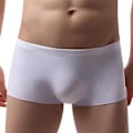 Miniatyrbild 1 av 5: Fianao Herrar U Konvex Isilks Underkläder Seamless Super Tunna Boxer Underkläder (S Vit)