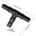 Miniatyrbillede 2 af 5: 100 stk Tee Rørfittings 4/7mm - T-Forbindelse PVC Slangeforbindelse Vanding