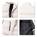 Miniatyrbillede 5 af 5: Mænds Letvægts Foldbar Dun Veste Uden Ærmer Quiltet Slank Puffer Vest (XL Khaki)