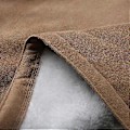 Miniatyrbillede 4 af 5: Dame Vinter Langærmet Tyk Plus Fløjl Hætte Casual Bomuld Varm Jakke Fleece Varm Frakke Hættetrøje Overtøj 1 stk (2XL Grøn)
