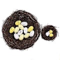 Miniatyrbilde 2 av 5: Fargerike påskeegg dekorasjoner hengende ornamenter for påskekurv tre dekor fest favoriserer forsyninger hjemme (2.4cm)