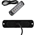 Miniatyrbillede 4 af 5: 4 stk. 18W 6 LED Slim Amber Gul Strobe Flash Blink Bar Bil Lastbil Nødsignal Parklys Lampe 12-24V