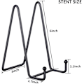 Miniatyrbilde 3 av 3: 1 stk. 6-tommers tallerkenstativ for utstilling - Stor, metallrammeholder
