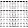 Miniatyrbilde 1 av 5: 60 stk M6 Blindmutter, 304 Rustfritt Stål Blindmutter Sett, Flat Head Gjengede Blindmuttere (M6)