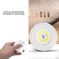 Miniatyrbillede 4 af 5: 3 stk. COB Natlampe Fjernbetjening Timer Dæmpning Natlampe Soveværelse Garderobe Sengelampe