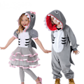 Pikkukuva 1 / 3: Näytä puku Hai lapset Piirretty Pyjamat Halloween Puku.M 115-125.1