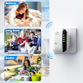 Miniatyrbilde 3 av 4: wifi-signalforsterker, trådløs nettverksrepeater, booster