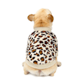 Miniatyrbillede 5 af 5: Tøj til kæledyr, tykkere leopardprint hundetøj, 2-delt hundefleece sæt