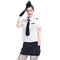 Pikkukuva 1 / 3: Weie Marine Stewardess Kostm Japanisches Spiel Kostm Erotik Anzug Cosplay Halloween Party Kostm ( 170cm)