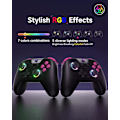 Miniatyrbild 5 av 5: X05 2.4g trådlös spelkontroll för PC/Steam/iPhone/Android/Switch - Bluetooth-kontroll Gamepad med Hall-effekt,