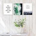 Miniatyrbild 5 av 5: 3 st Havsliv Citat Poster Canvas Väggkonst Målning Tryckt Bild för Hemmakontorsinredning