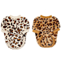Miniatyrbillede 1 af 5: Tøj til kæledyr, tykkere leopardprint hundetøj, 2-delt hundefleece sæt