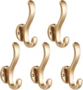 5-pack guld, dörrkrok väggkrok väggmonterad tehandduk