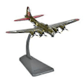 Miniatyrbillede 3 af 5: Simulation 1:200 B 17 Flymodel med Display Base til Soveværelse Hylde Bar