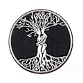 Miniatyrbillede 1 af 4: 1 stk. broderet Livets Træ-patch i form af Livets Træ